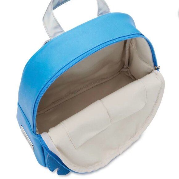 Disney Lilo and Stitch Women's Mini Backpack - Stitch with Ears Blue Canvas Bag - Picture 5 of 9